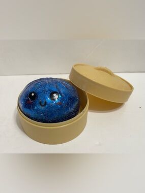Mystery Squishy Bun Dumpling RARE GLITTER Limited Edition Stress Relief US,Blue